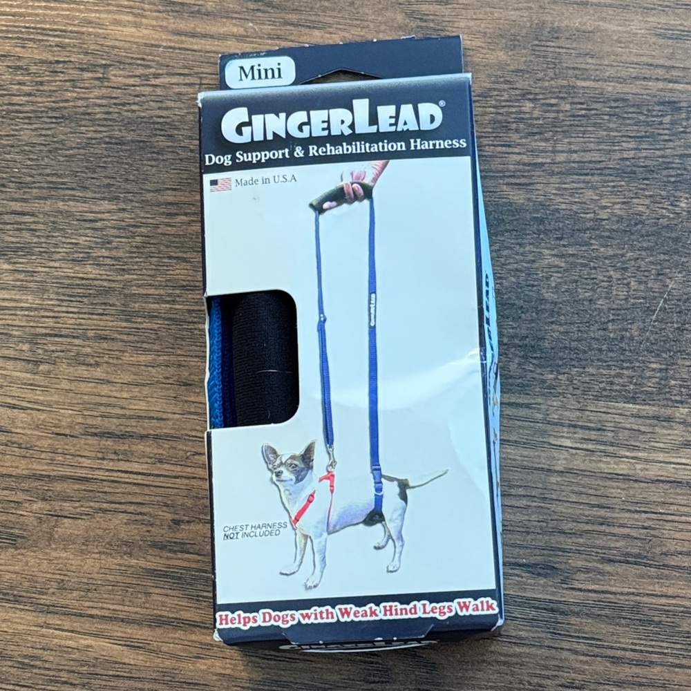 GingerLead Dog Support & Rehabilitation Harness.